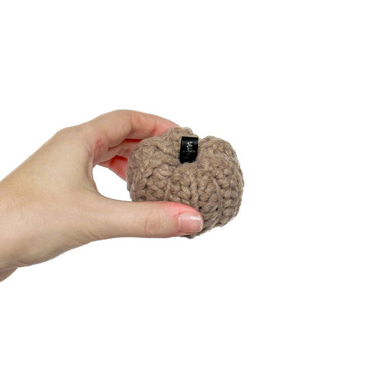 Mini Crochet Pumpkin Decoration - Brown