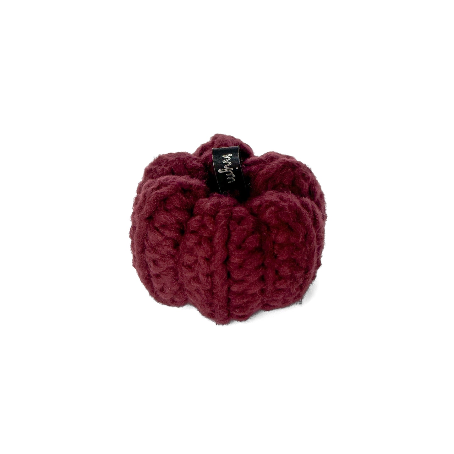 Mini Crochet Pumpkin Decoration - Maroon