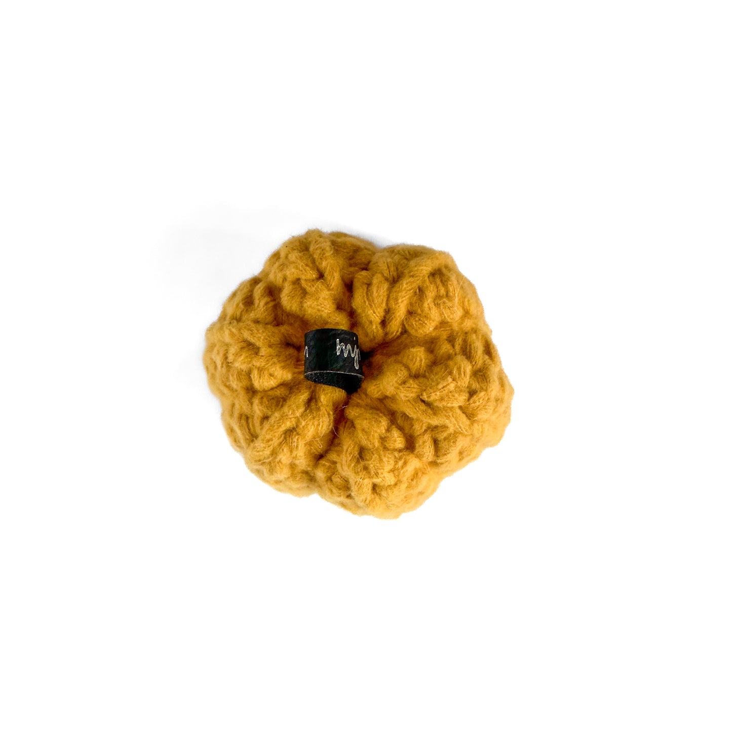 Mini Crochet Pumpkin Decoration - Yellow