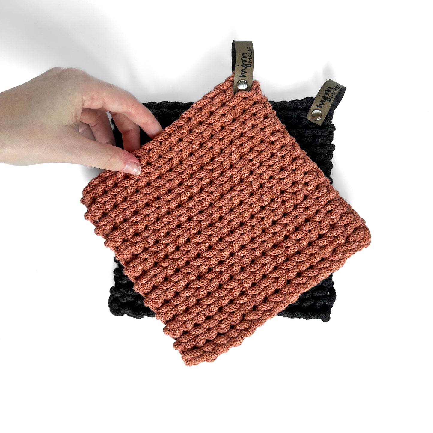 Trivet Set - Black & Orange