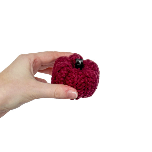 Mini Crochet Pumpkin Decoration - Maroon