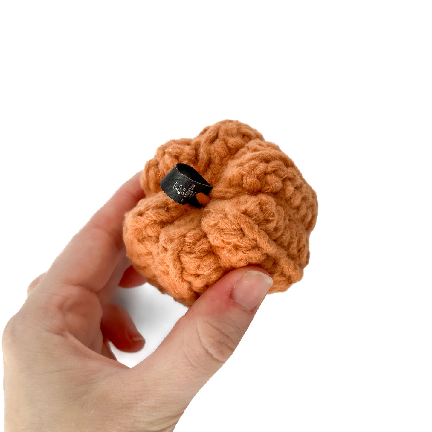 Mini Crochet Pumpkin Decoration - Orange