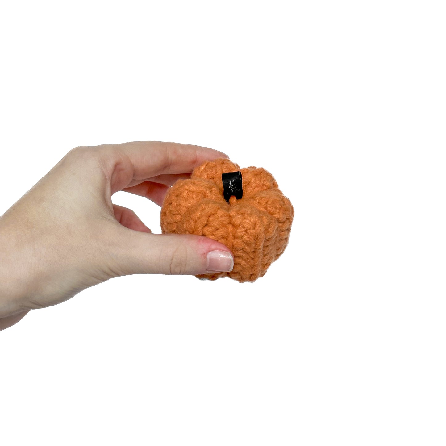Mini Crochet Pumpkin Decoration - Orange