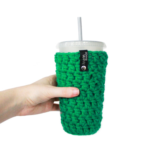 Super Bulky XL Coffee Cozy - Neon Green