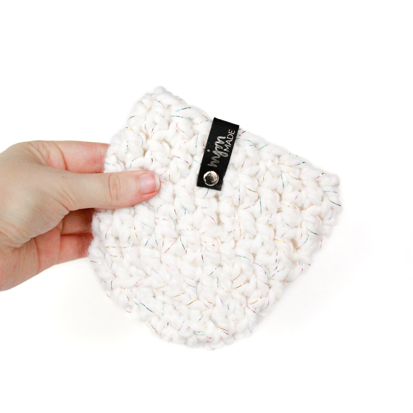 Super Bulky Coffee Cozy - Rainbow Metallic