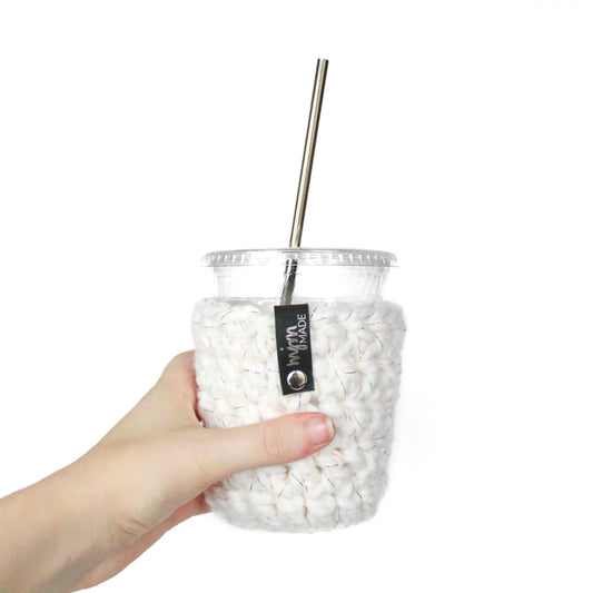 Super Bulky Coffee Cozy - Rainbow Metallic