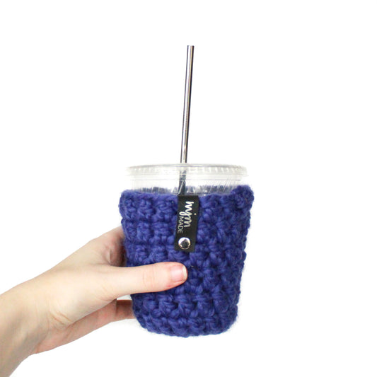 Super Bulky Coffee Cozy - Bright Blue