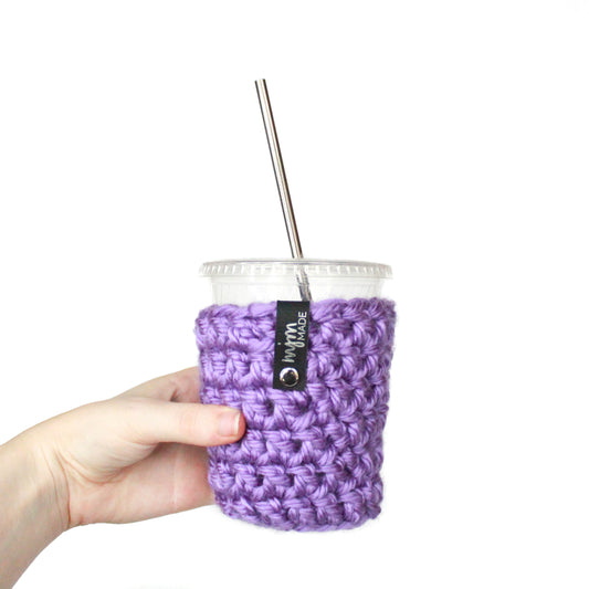 Super Bulky Coffee Cozy - Purple