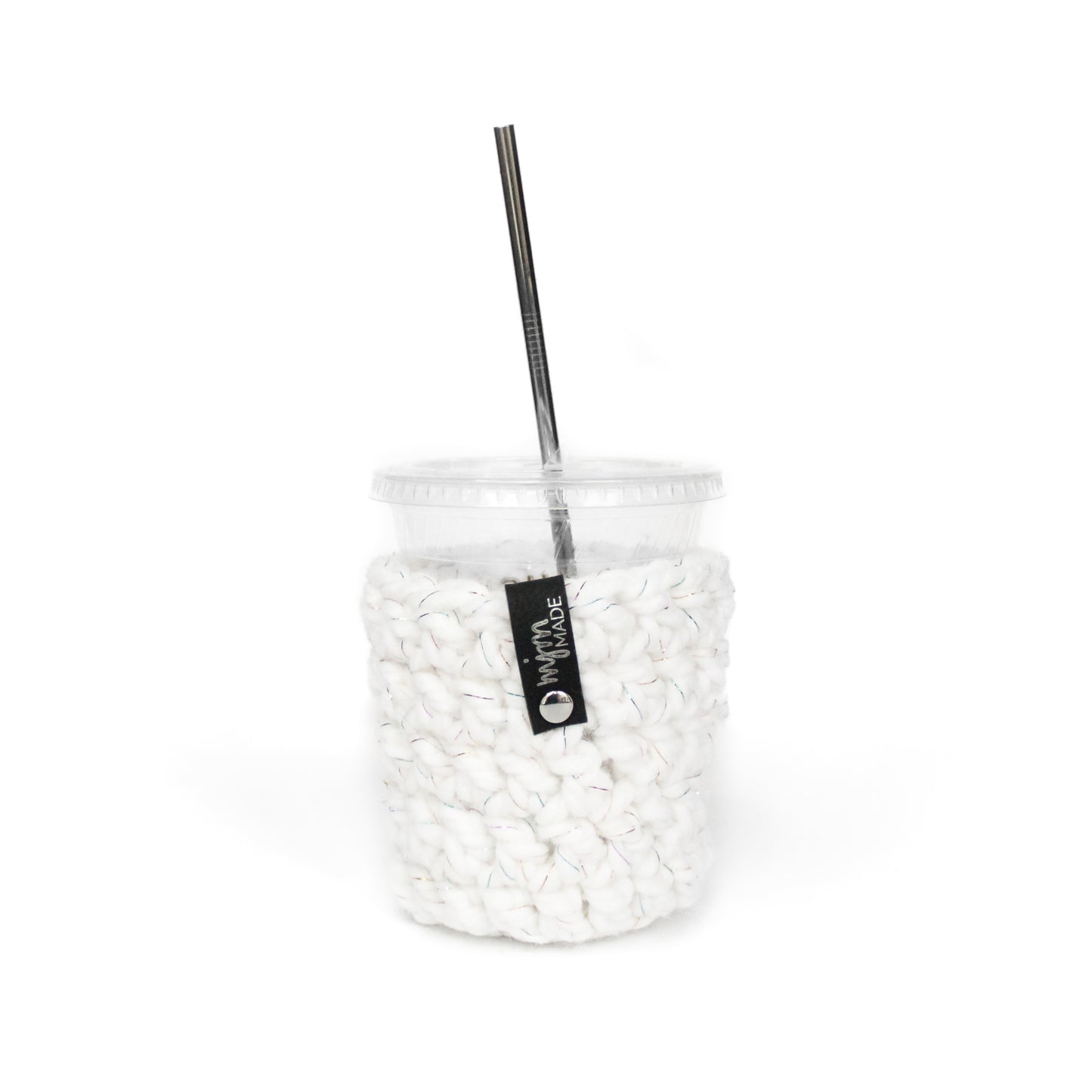Super Bulky Coffee Cozy - Rainbow Metallic