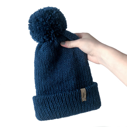 Double Knit Pom Beanie - Riverside