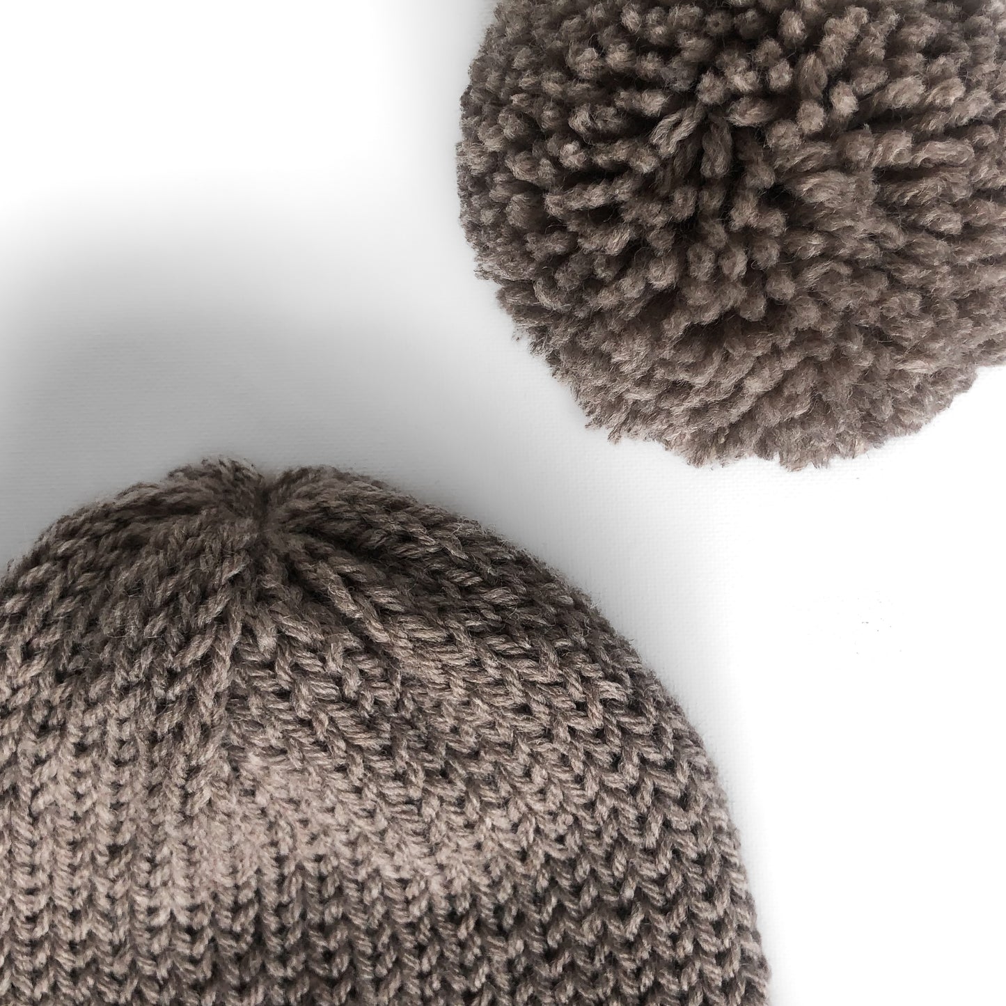 Double Knit Pom Beanie - Thrush