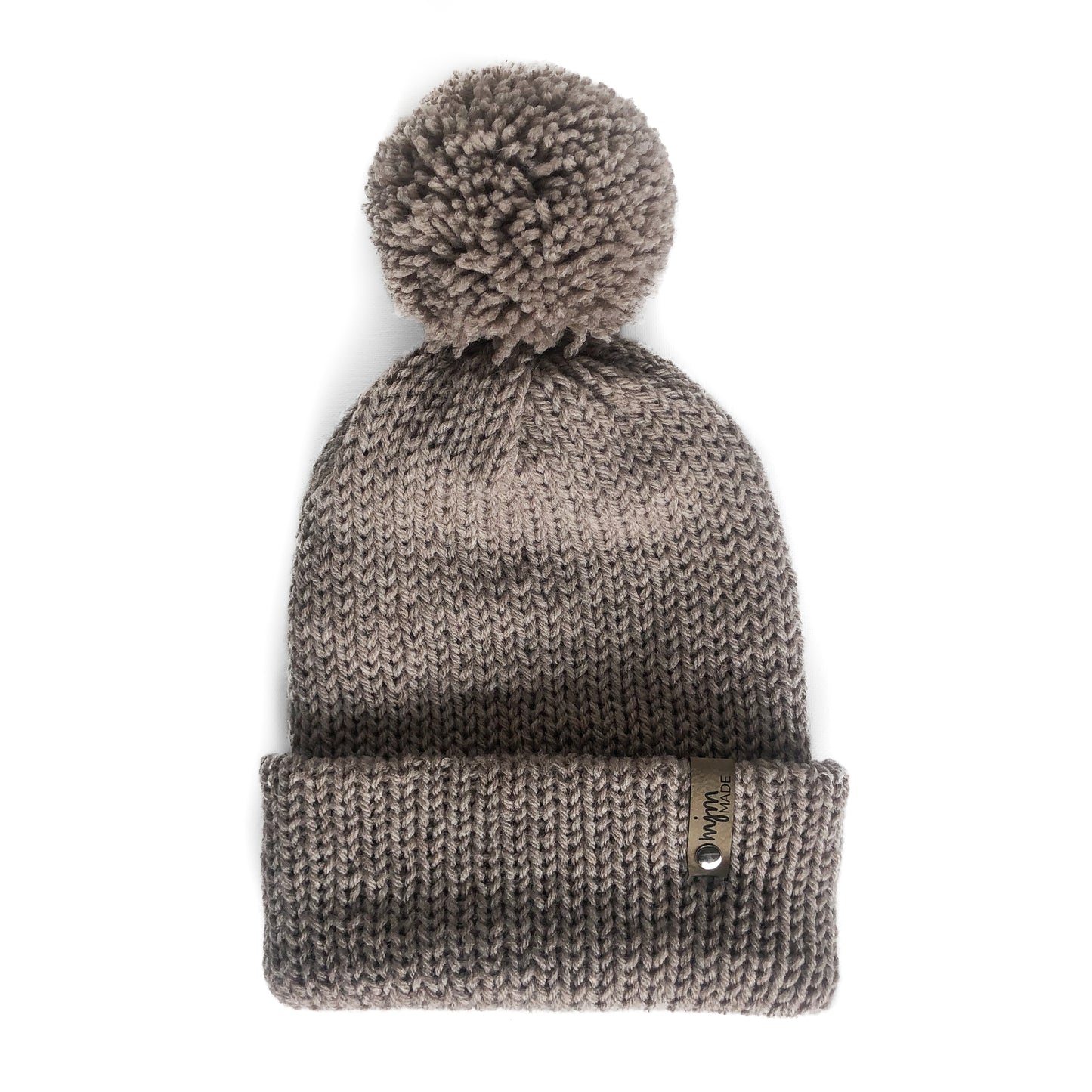 Double Knit Pom Beanie - Thrush