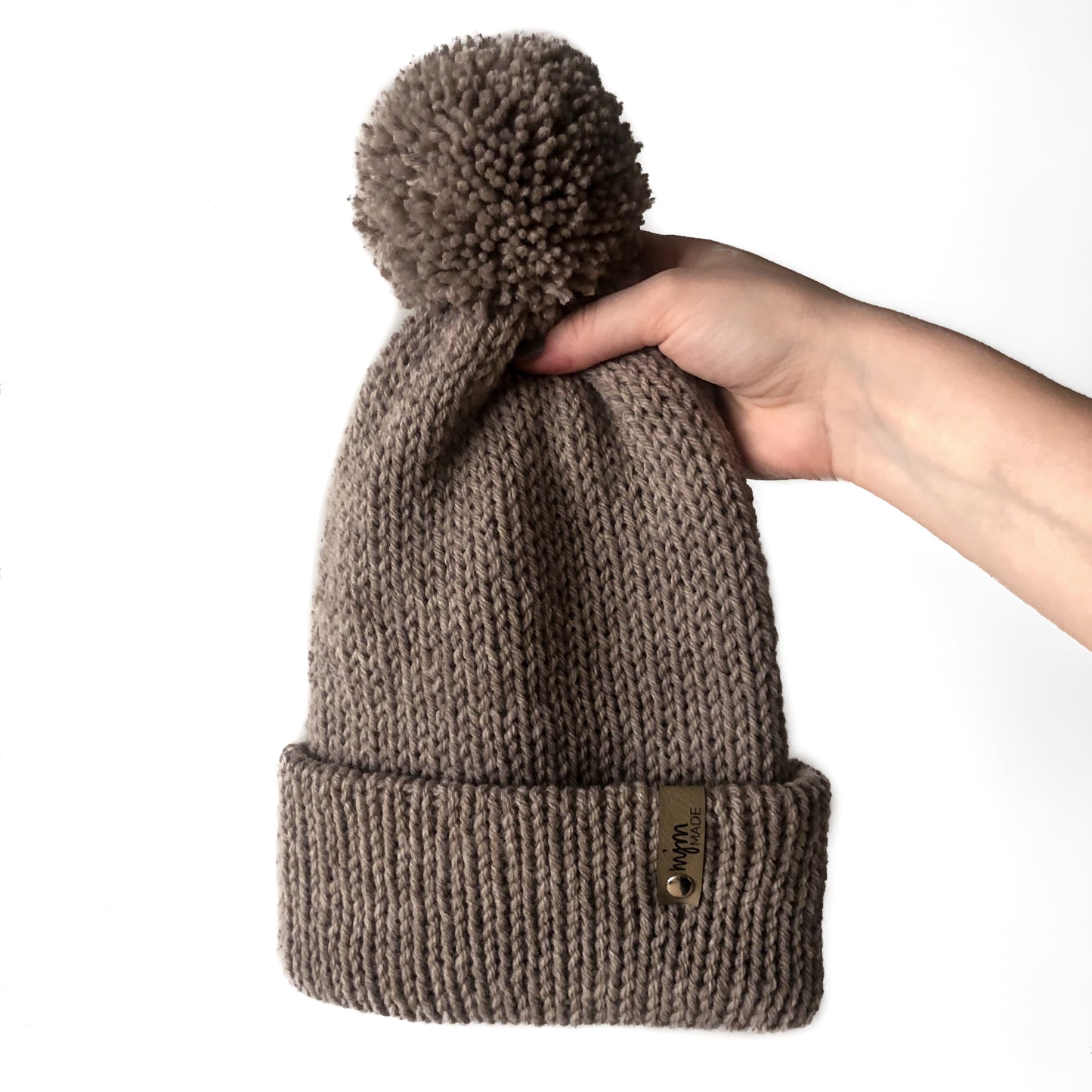 Double Knit Pom Beanie - Thrush