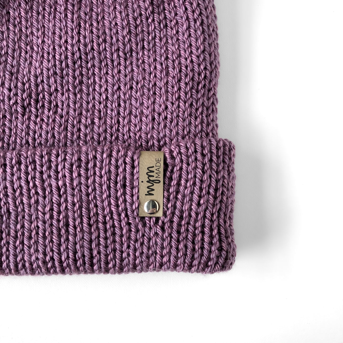 Double Knit Pom Beanie - French Lilac