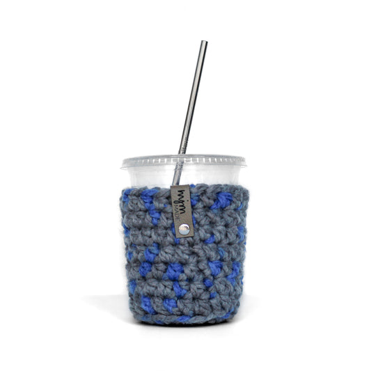 Super Bulky Coffee Cozy - Bluebird