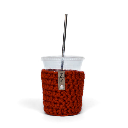 Super Bulky Coffee Cozy - Red