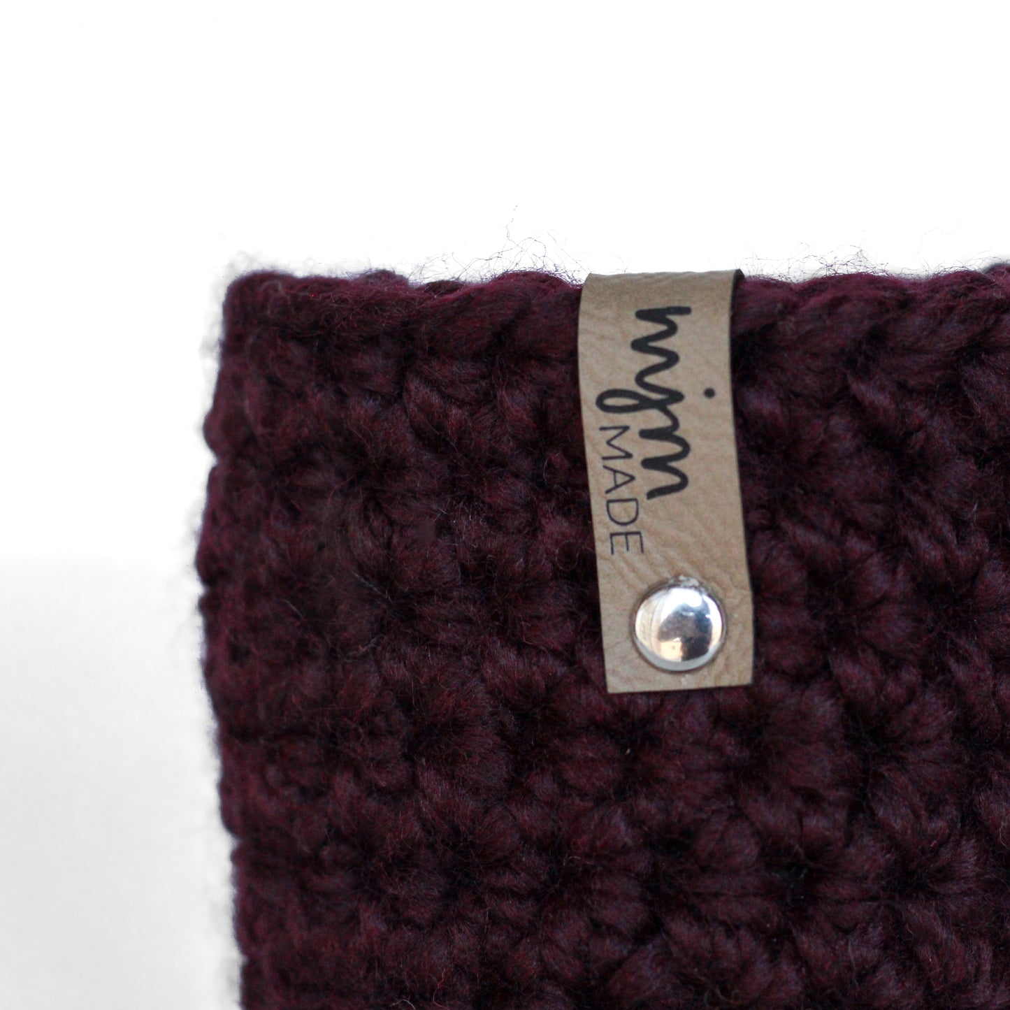 Super Bulky Coffee Cozy - Eggplant