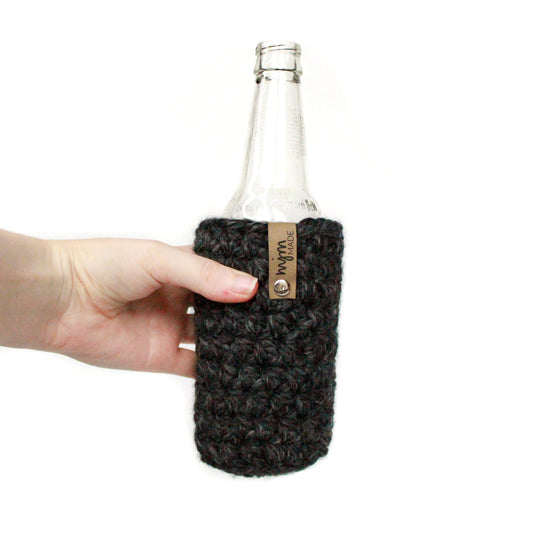 Super Bulky Bottle Cozy - Charcoal