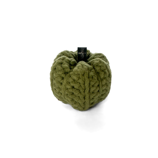 Mini Crochet Pumpkin Decoration - Green