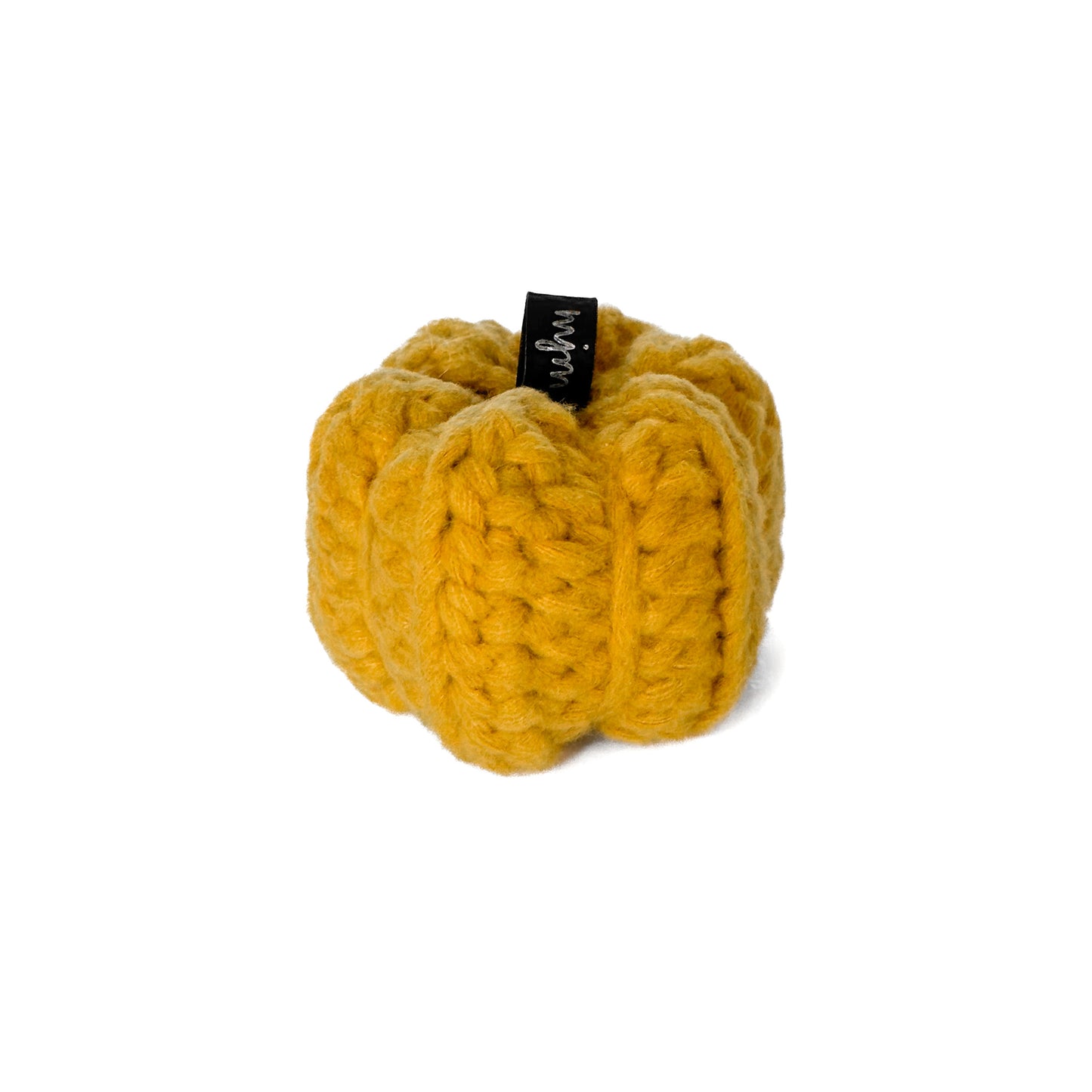 Mini Crochet Pumpkin Decoration - Yellow