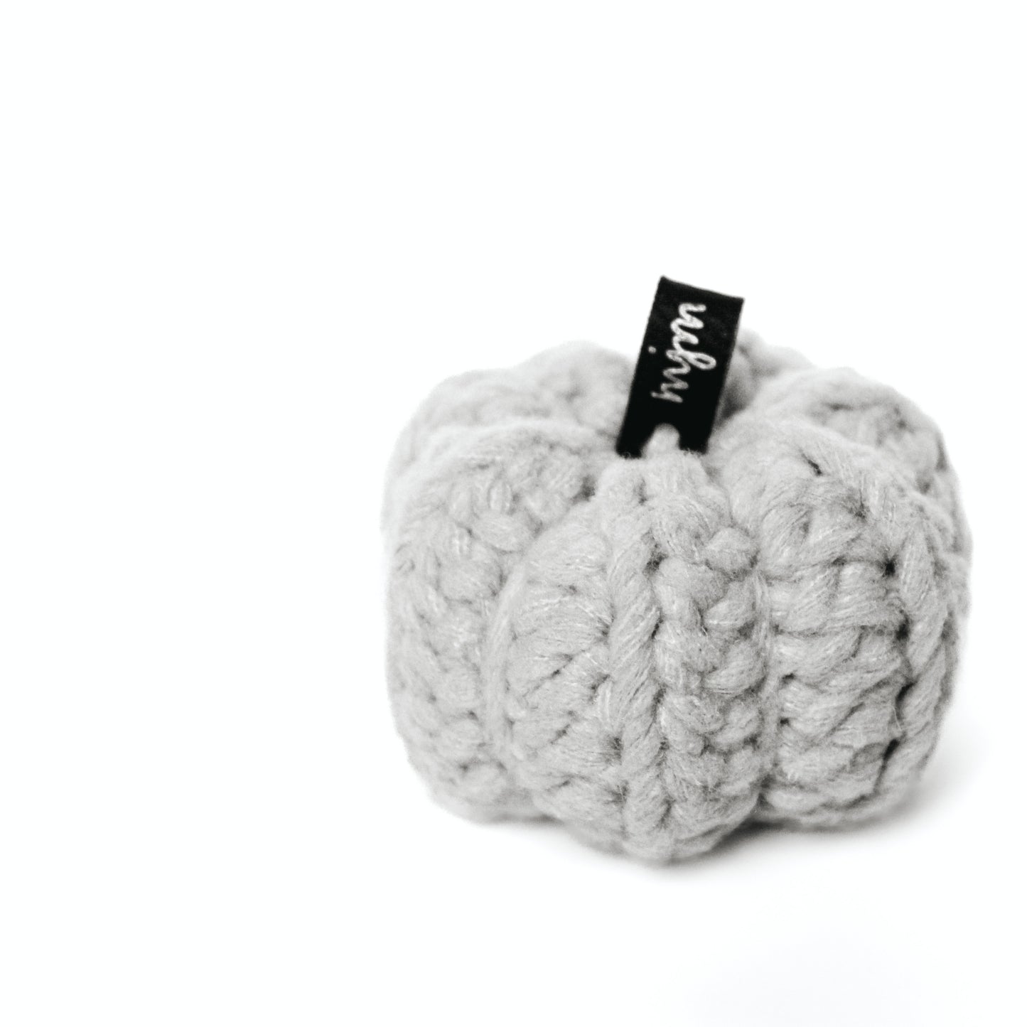 Mini Crochet Pumpkin Decoration - Grey